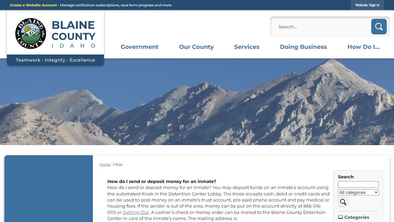FAQs • Blaine County, ID • CivicEngage